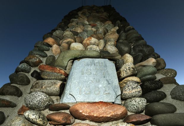 A monument at Boothill Cemetery